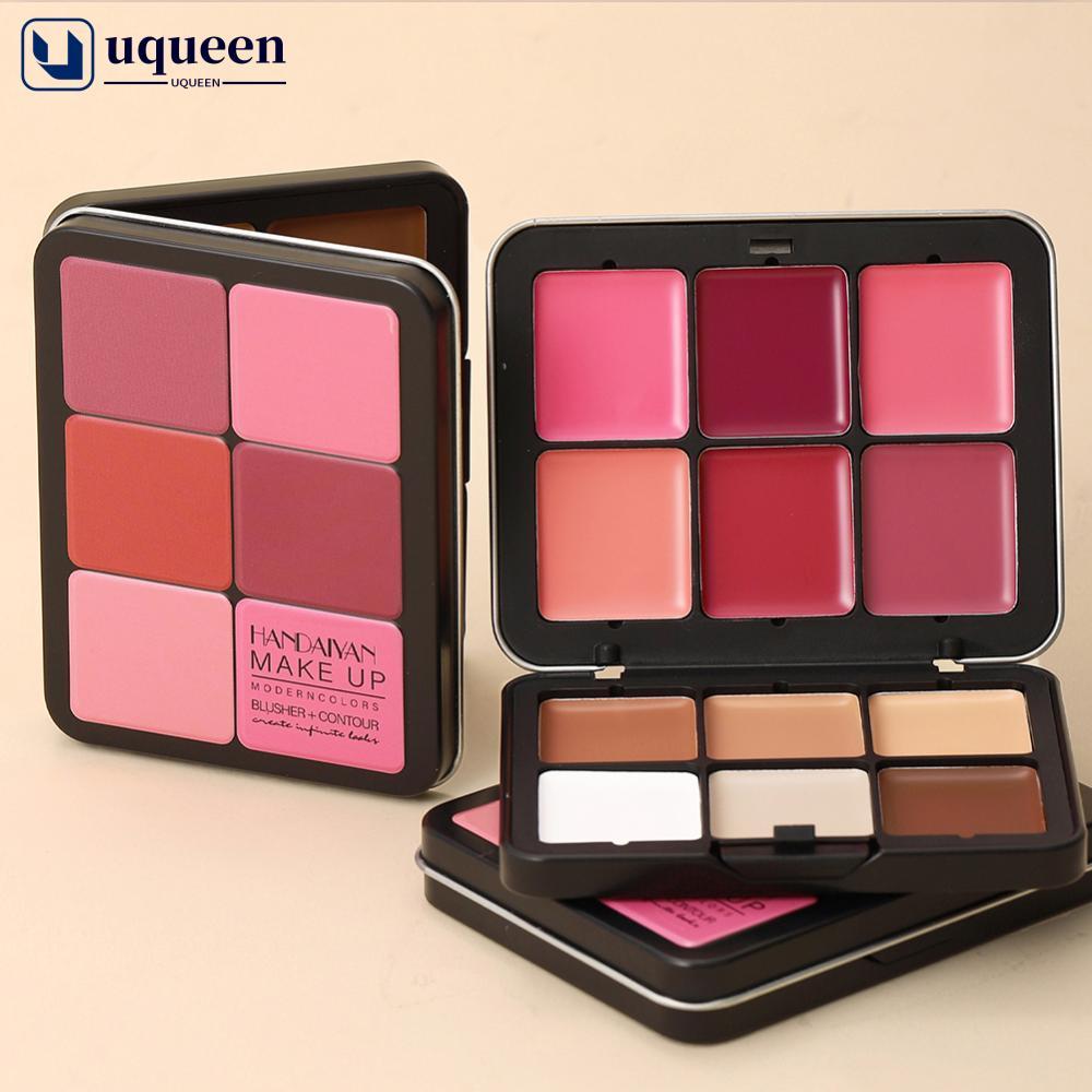 UQUEEN 12 Cores Em Uma Paleta De Rosto Fosco Contorno Bronzer Iluminador Blush Tudo Um Kit De Maquiagem Escultura Facial