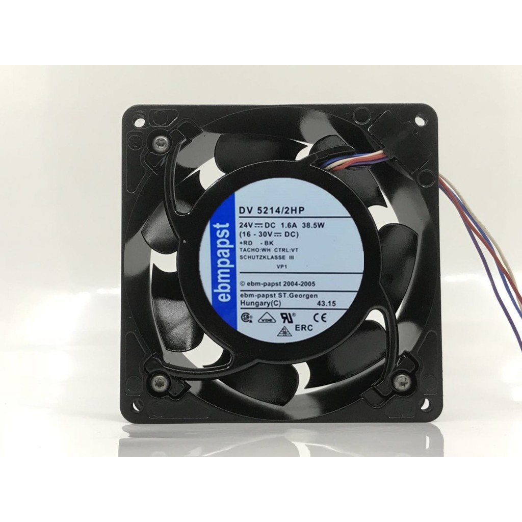 DV5214/2HP Original Alemanha Ocidental EBM-papst 24V 1.6A 38.5W 12738 Ventilador de conversão de frequência