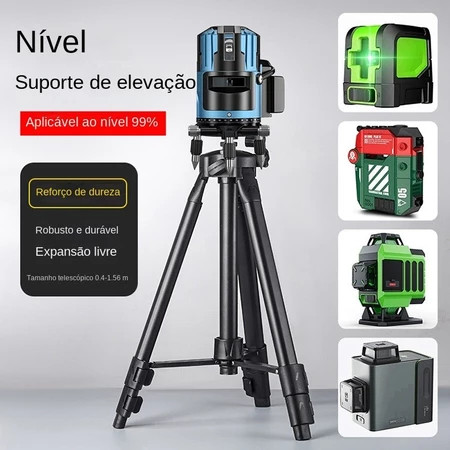 1.5 m preto Tripé telescópico para nivelamento a laser Fornecido com parafusos Arita/Thaf