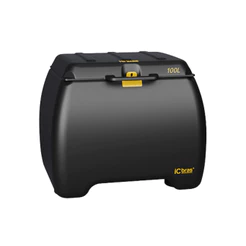 Baú Para Moto 100 Litros Reforçado Porta Documentos Entregas Motoboy Transporte Cargas Top ICBRAS