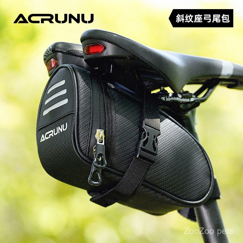 Bolsa de Selim Portátil ACRUNU para Bicicleta, Impermeável, para Ciclismo, Armazenamento Traseiro para Bicicleta de Mont