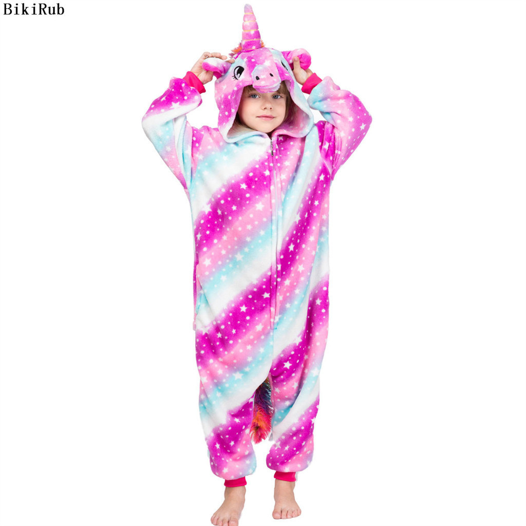 Kigurumi Unicórnio Spiderman Onesies Crianças Animal Macacão Meninas Meninos Cosplay Pijama Trajes De Super-Herói Para O