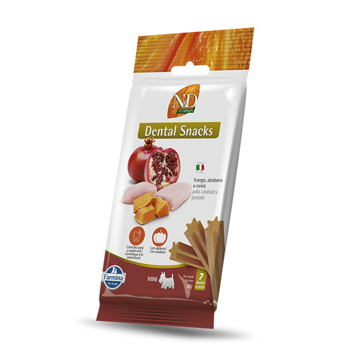 SNACK ND PUMKIN FRANGO CÃO ADULTO MINI 60G