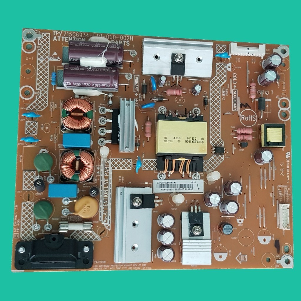 Placa Fonte Código 715G6934-P01-000-002H da TV 43PFG5100/78  |  TV LE43D1452  |  TV LE43S5760