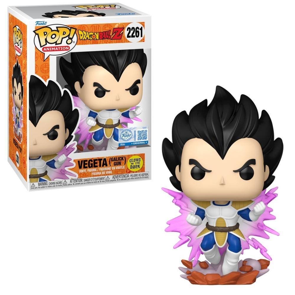 Boneco Funko Pop! Exclusivo Dragon Ball Z - Vegeta Galick Gun (Glow)