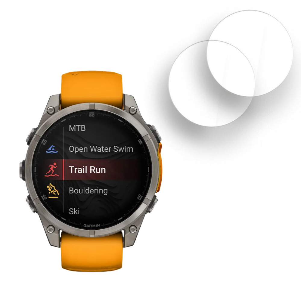Kit 2 Película Vidro Temperado Relógio Smartwatch Todos Modelos Garmin Venu Fenix Vivoactive Forerunner 55 155 165 235