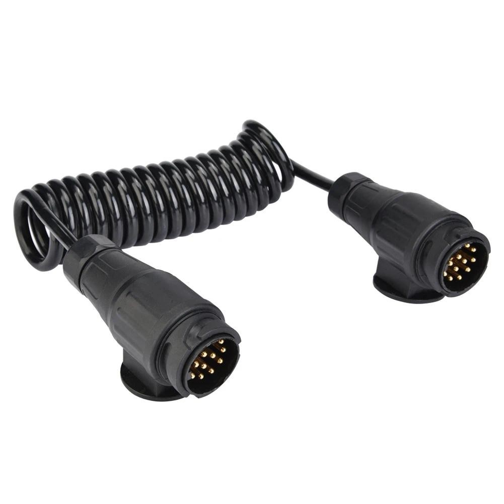 Adaptador De Reboque De Plugue 13 Pinos , Conector De Cabo De Mola Para Trailer , Peças Automotivas , Decoração De Carro