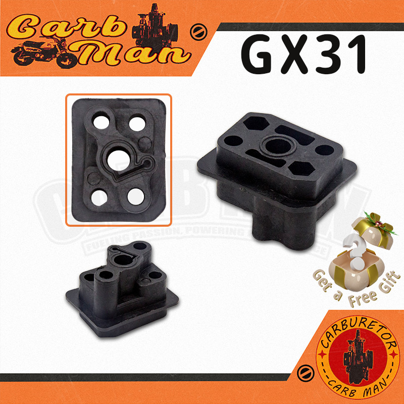 Flange Brida Coletor De Admissão Carburador Roçadeiras Umk431 Gx22 Gx31 139F