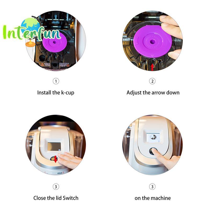 [InterfunB] Copos K Reutilizáveis Para Keurig-Cafeteiras De Ajuste Universal 1.0 E 2.0-Filtros De Café Kcups Recarregáve