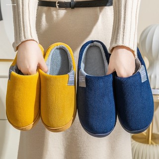 Chinelos de algodão feminino inverno casa interior estilo simples quente antiderrapante multicolorido casal novo estilo 
