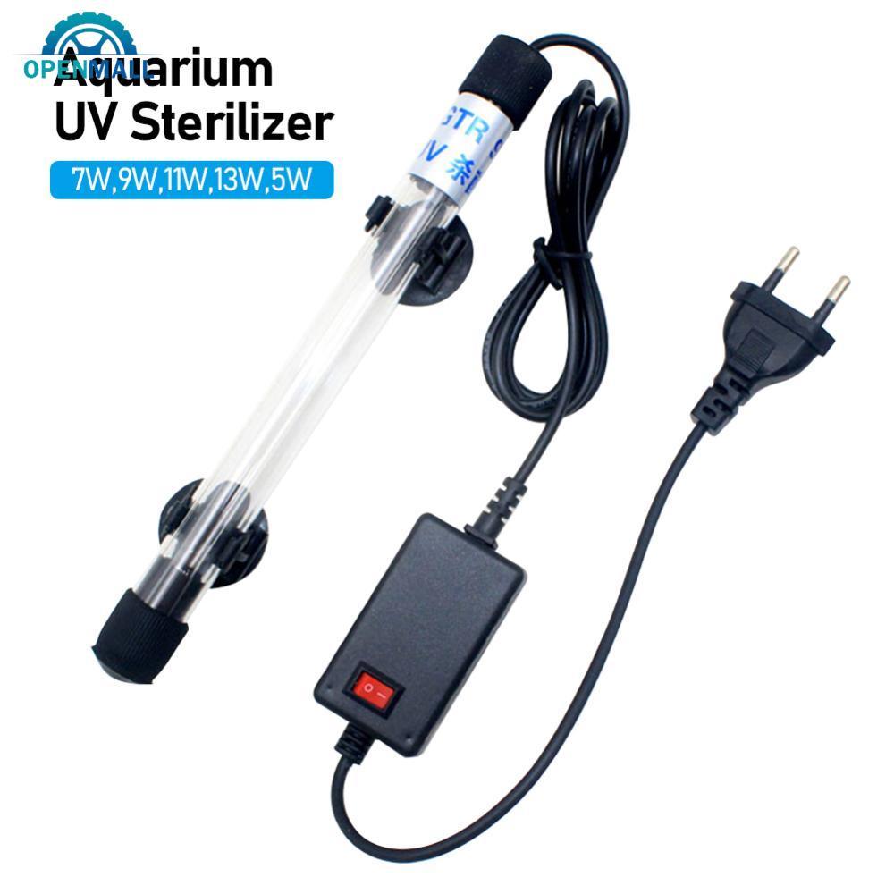 OPENMALL 5W/7W/9W/11W/13W Aquário UV Esterilizador Lâmpada Luz Limpador De Água Para De Tanque De Peixes Esterilização D