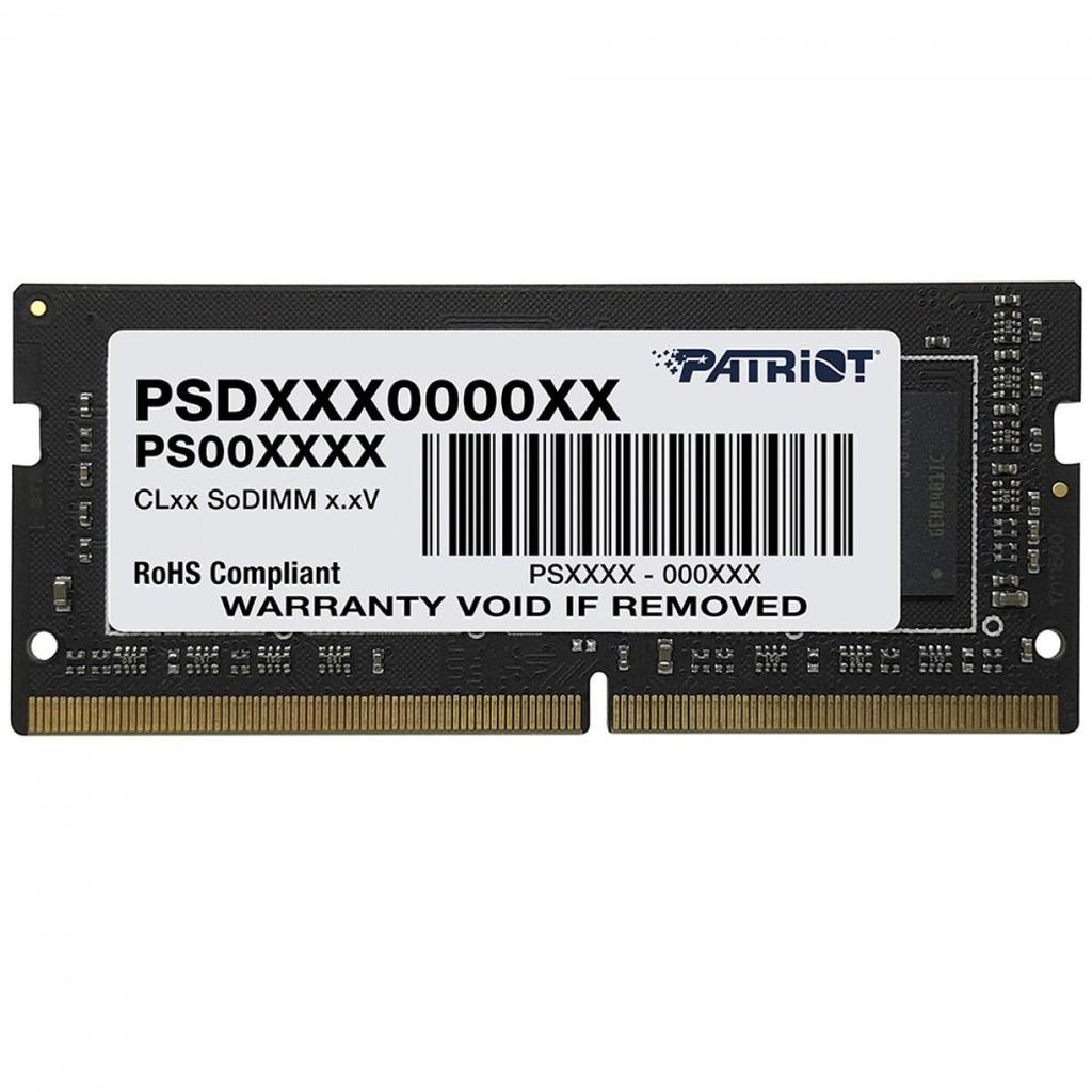 Memória Para Notebook DDR4 Patriot Signature, 8GB, 3200MHz, PSD48G32002S
