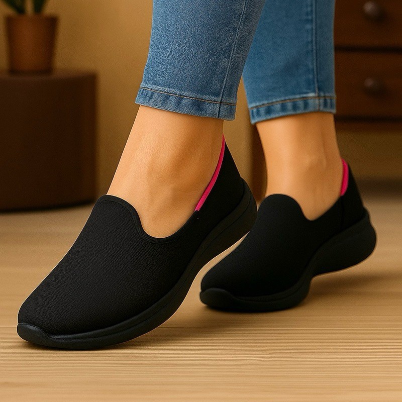 Tênis Feminino Academia Confortável Caminhada Ortopédico Casual Estilo Sapatilha Elegante