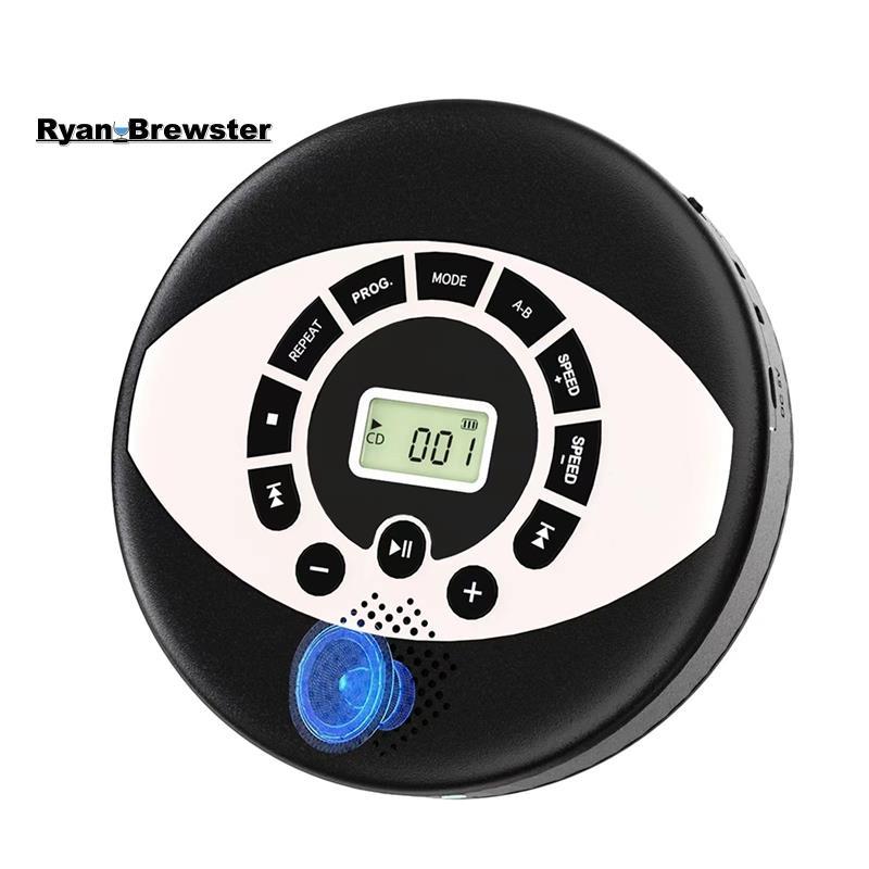 [Preferência R] Cd Player Com Alto-Falante Discman USB Portátil Recarregável , Proteção Anti-Salto , Fones De Ouvido Inc