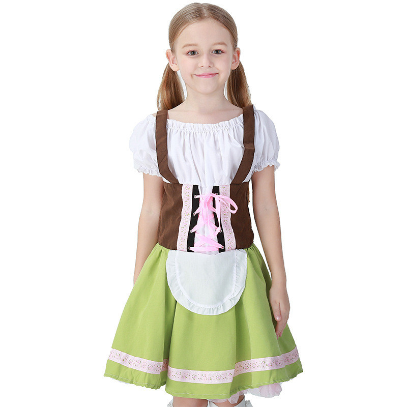 Halloween novos produtos alemão cerveja Festival traje meninas grandes crianças pai-filho traje de empregada traje de de