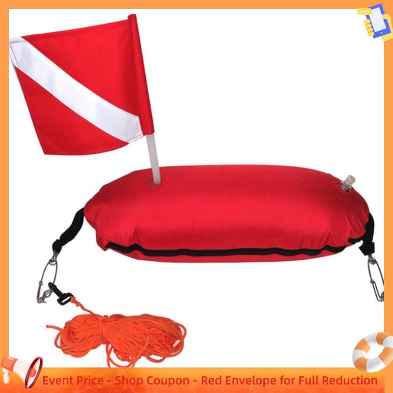 Ranarxaxenia00 Bóia De Pesca Submarina Inflável Sinal De Mergulho Flutuante Bandeira De