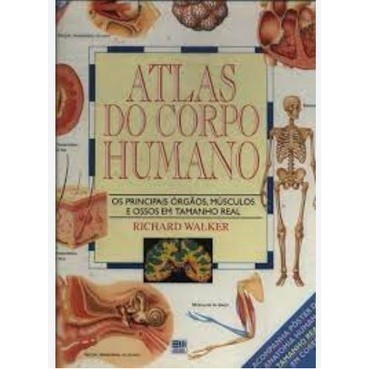 Atlas do Corpo Humano: Os principais órgãos, músculos e ossos em tamanho real de Richard Waalker