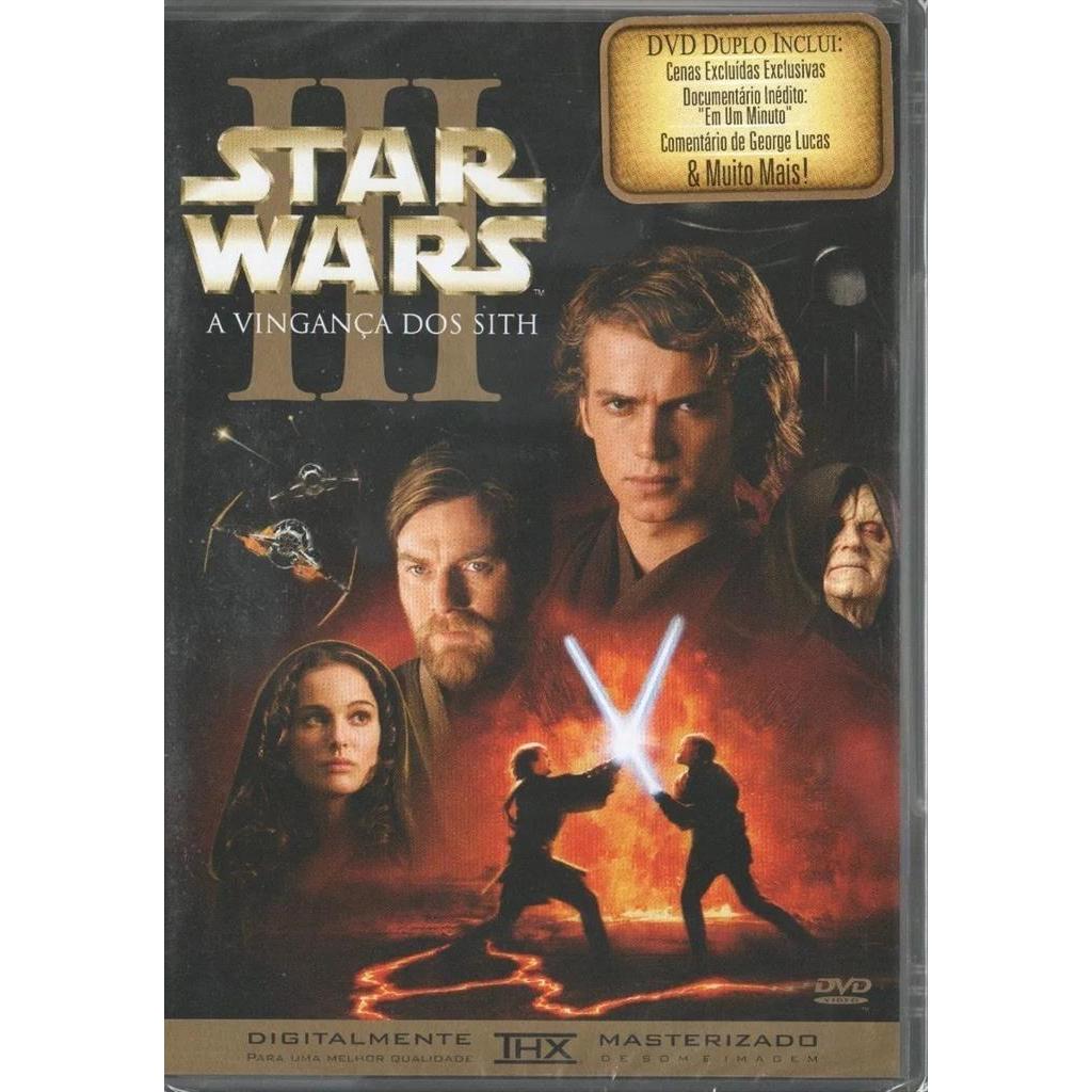 DVD STAR WARS III DUPLO  - A VINGANÇA DOS SITH - 6 horas de extras direção George Lucas