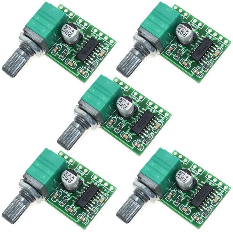 5-10PCS PAM8403 5V Placa Amplificadora De Áudio De Potência Módulo De Alto-Falante 2 Canais 3W W Volume Com Interruptor