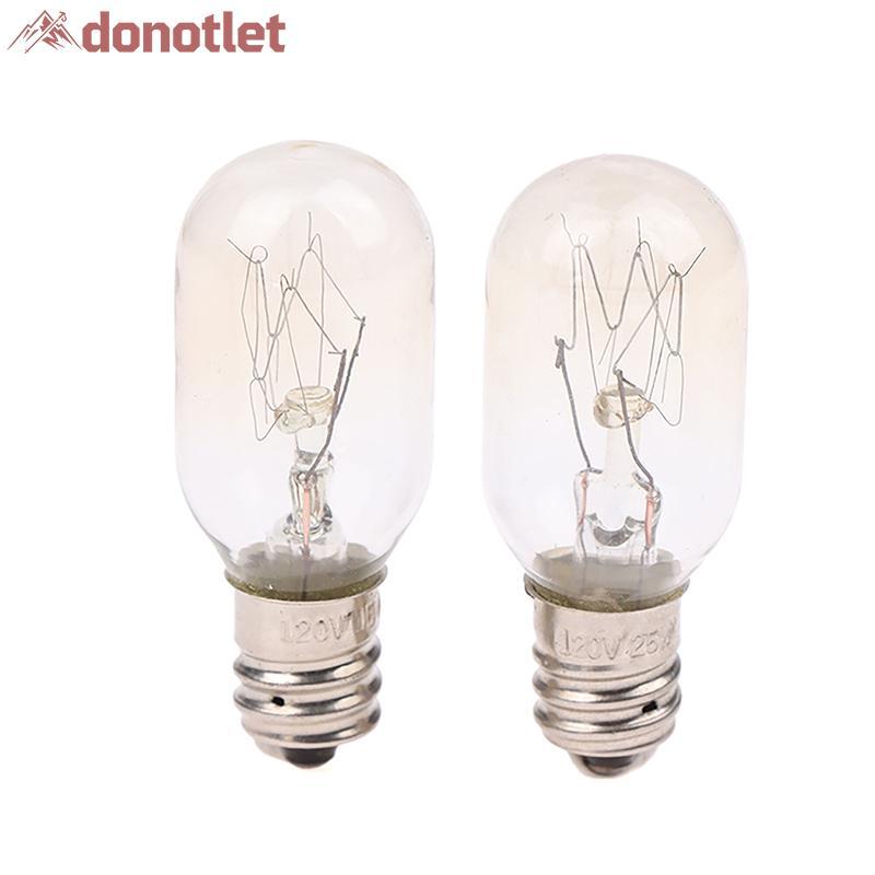 Donotlet 1Pc T20 E12 120V 15W/25W Lâmpada De Sal Globo Lâmpadas Incandescentes Geladeira Forno Substituição