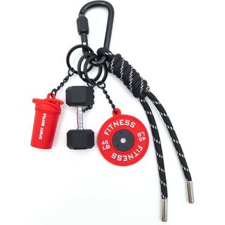 Chaveiro de Academia, Chaveiro de Haltere, Acessórios para Bolsas para Mulheres e Homens, Presentes de Chaveiro de Fitne