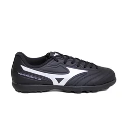 Chuteira Mizuno Regent Club Society Preto Branco Campo Sintético Confortável Leve