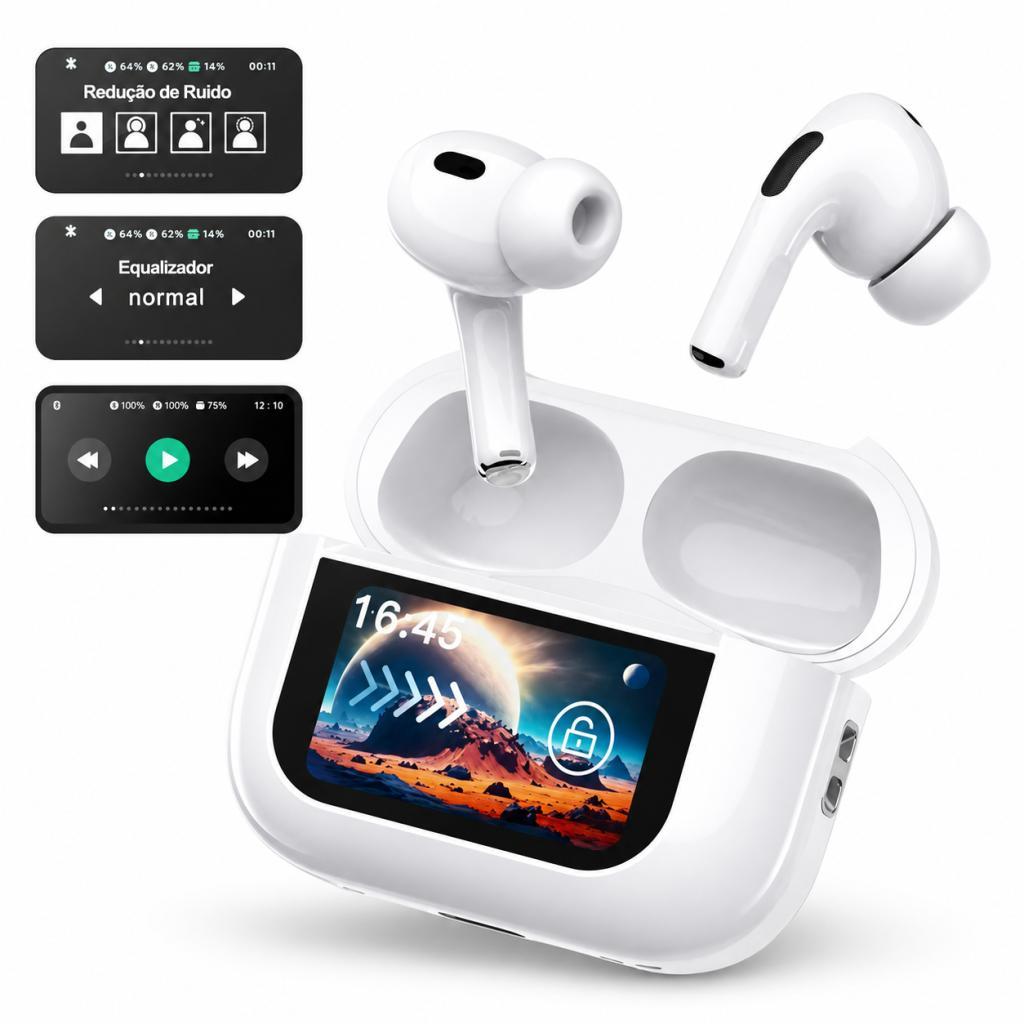 FONE BLUETOOTH A GOLD TOUCH SCREEN 5.4 SEM RUÍDO PREMIUM