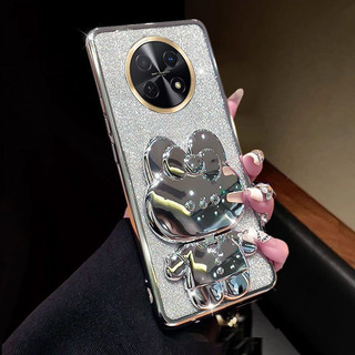 Capa De Telefone Para Huawei Nova 15 Pro Max Traseira Revestimento Transparente Vazio Feminino Glitter Silicone Macio Lu