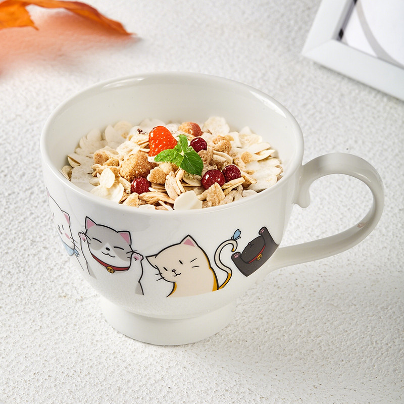 Nordic ins caneca de alto valor doméstico copo de água de grande capacidade cerâmica casal copo de leite aveia café da m