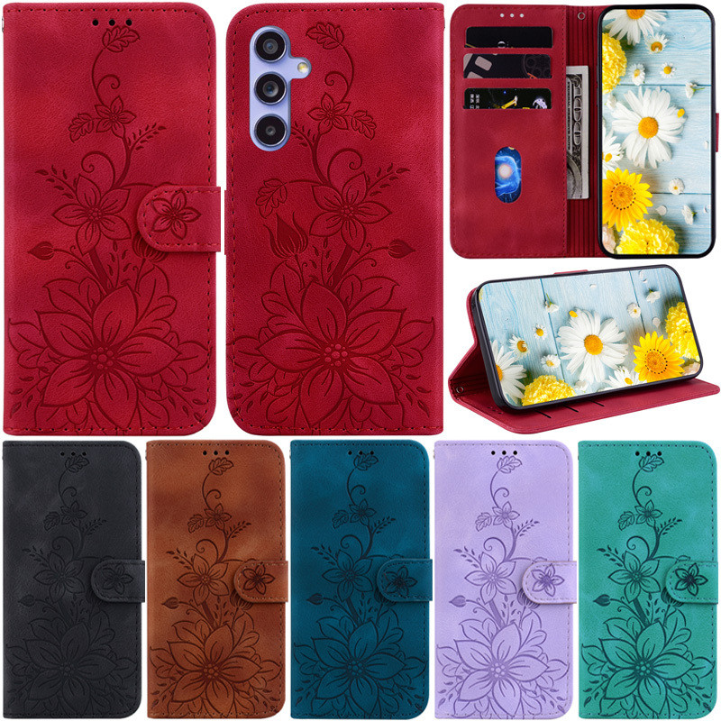 Capa de Luxo para Samsung Galaxy A27 A57 A37 A56 A36 A26 A16 A17 A07 A06 A05S A55 A35 A25 A15 5G A05, Capa de Couro PU M
