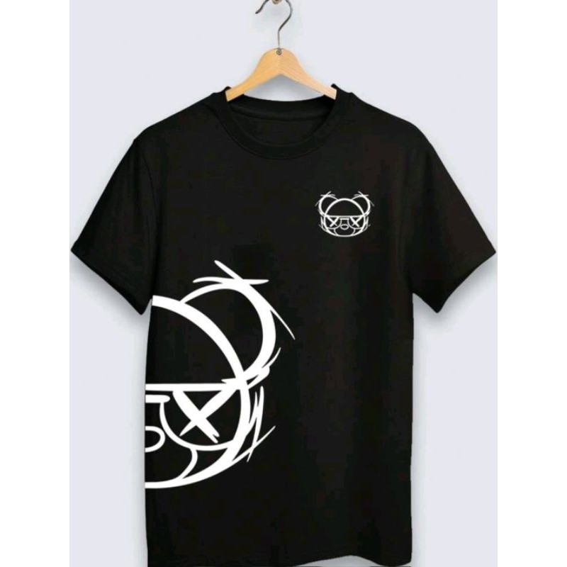 Camiseta Básica Bear Streetwear Camisa 100% Algodão Estampada Blusa Urso Estilosa Grafite