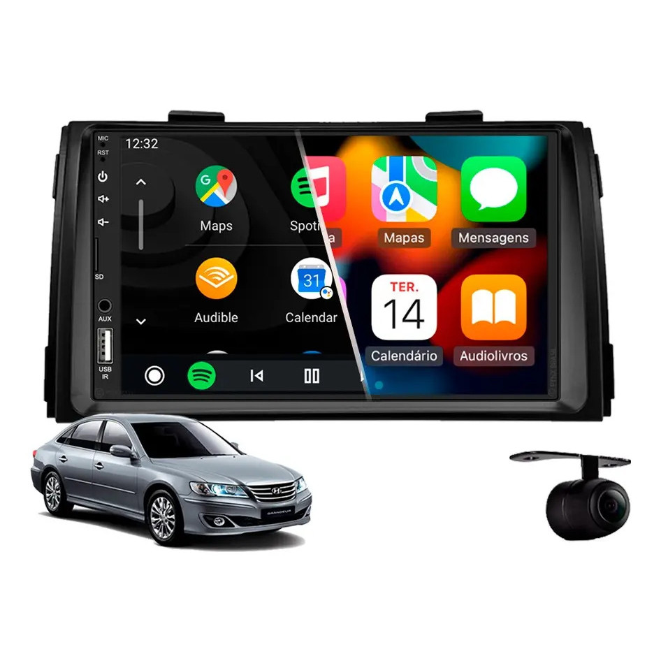 Central Multimídia Carplay Hyundai Azera 2007 À 2011