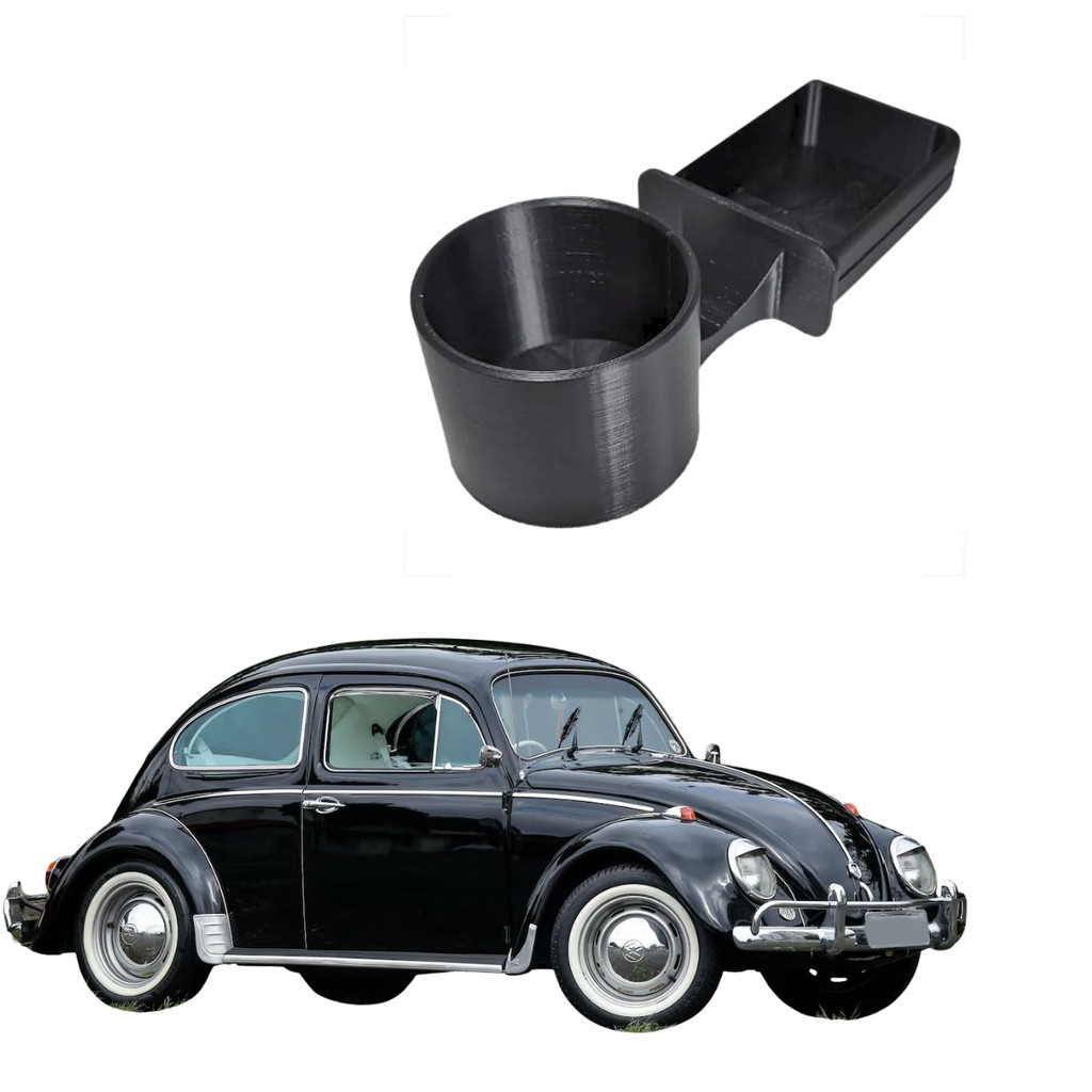 Suporte Porta Copo Com Cinzeira Painel Fusca VW Acessório Funcional Encaixe Espaço Original Prático