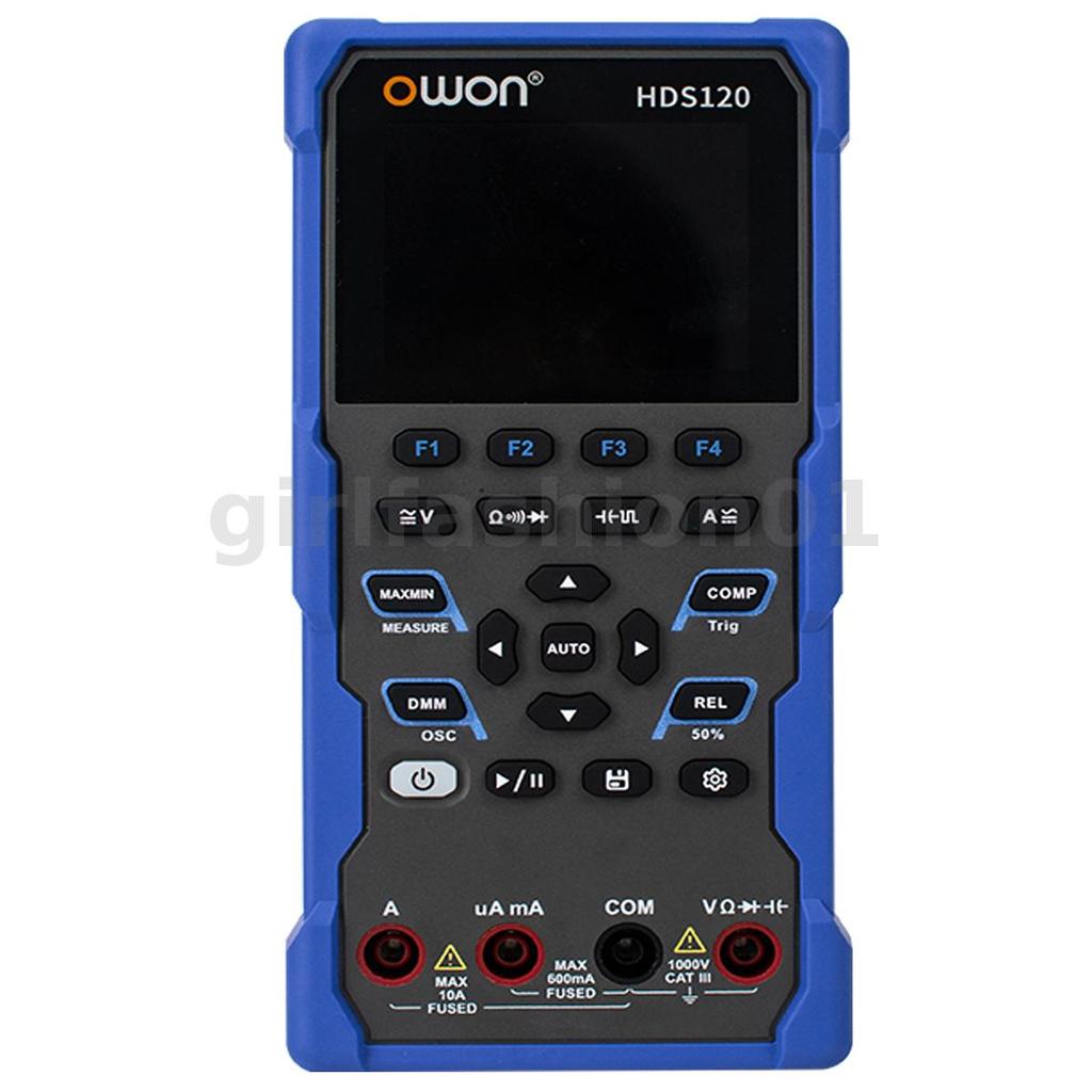 OWON Multímetro Digital Osciloscópio 1MHz Largura De Banda Analógica Alta Precisão 2.8 LCD 1000V DC Medição De Tensão Te