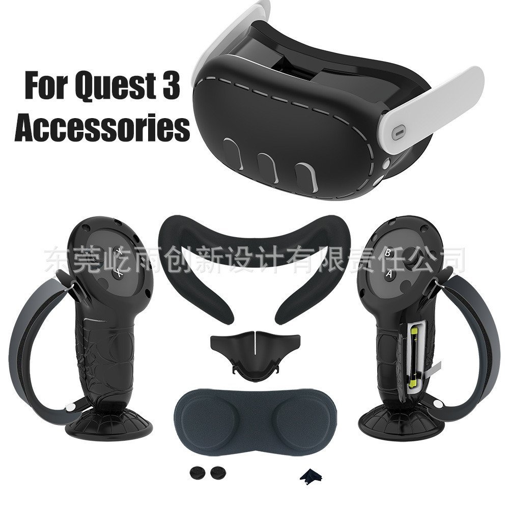 Adequado para a capa protetora de silicone do headset Oculus Quest 3 VR, capa protetora à prova de poeira para óculos Me