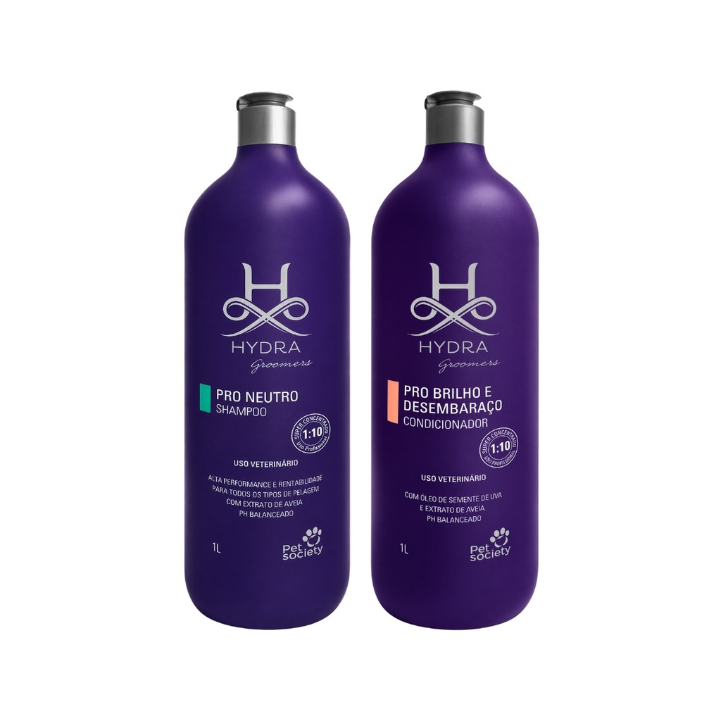 Shampoo Hydra Pro Neutro 1 L + Cond. Brilho E Desembaraço 1 L