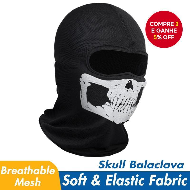 Máscara de Ghost Call of Duty Skull Balaclava para Cosplay Motocicleta Halloween e Festas