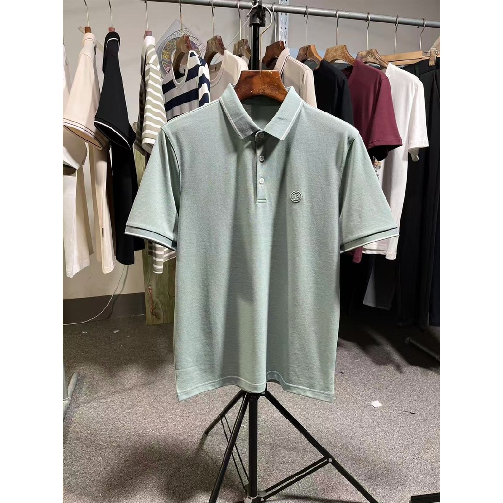 Armário de retirada H Home!Contém cortina de seda amoreira respirável pedido restante verão Wear Casual lapela manga cur
