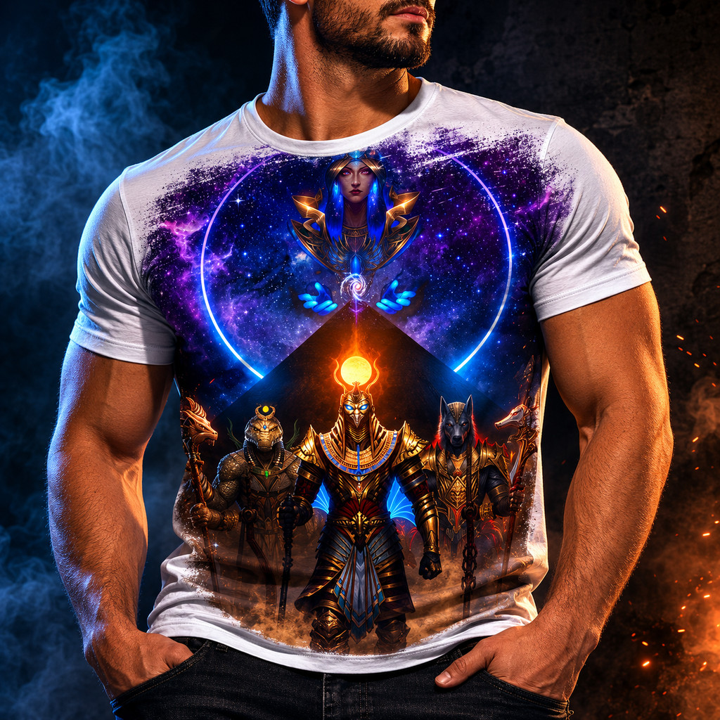 Camisa Camiseta Masculina deus egipcio Anubis REF 04