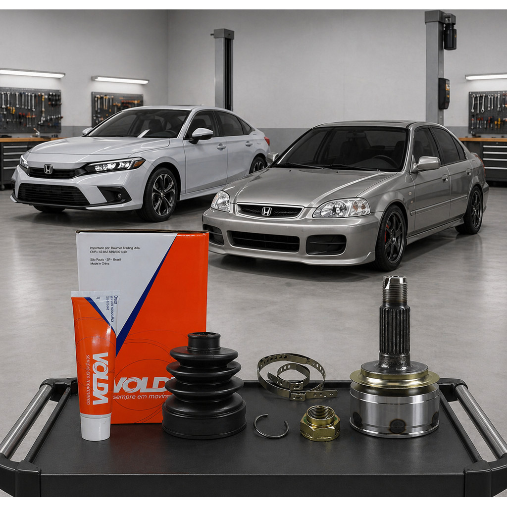 Junta Homocinética Roda Honda Civic 1.8 16V Automático 2006 até 2016 - Cod. HC067