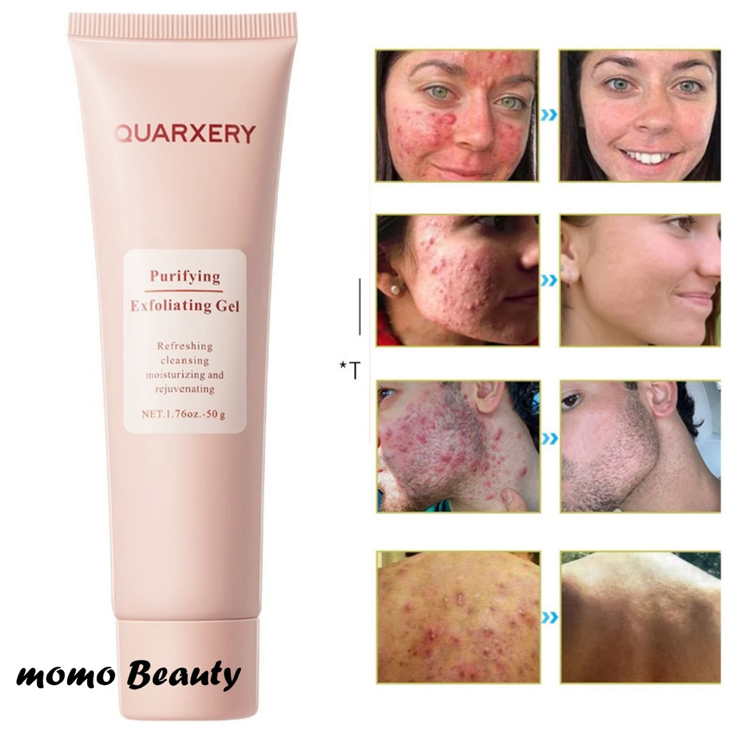 Gel Esfoliante Purificante Quarxery 50g – Limpador Facial e Corporal, Pele Renovada