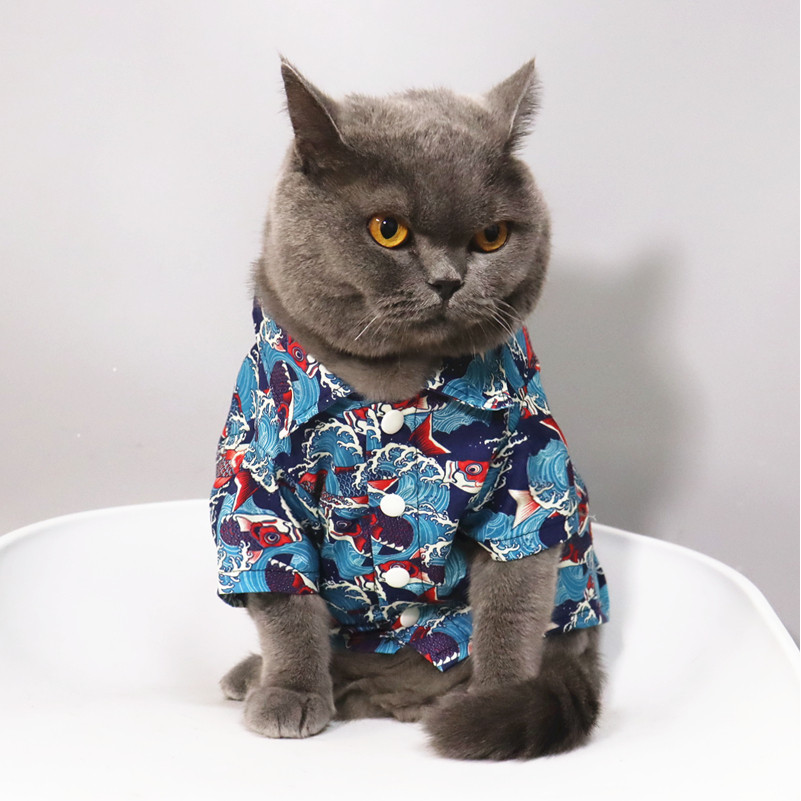 Verão estilo fino roupas para cães primavera outono roupas Teddy Bichon roupas gato roupas para animais de estimação est