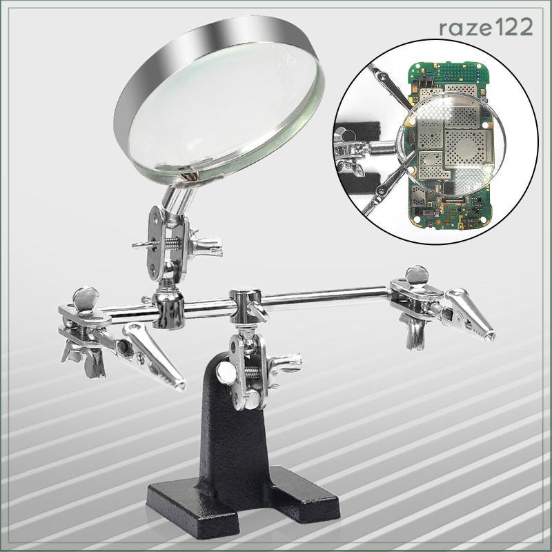 [Raze122] Acessório De Mão Amiga Com 5x Substituição De Vidro , Reparo Eletrônico , Hobby , Bancada Multiuso