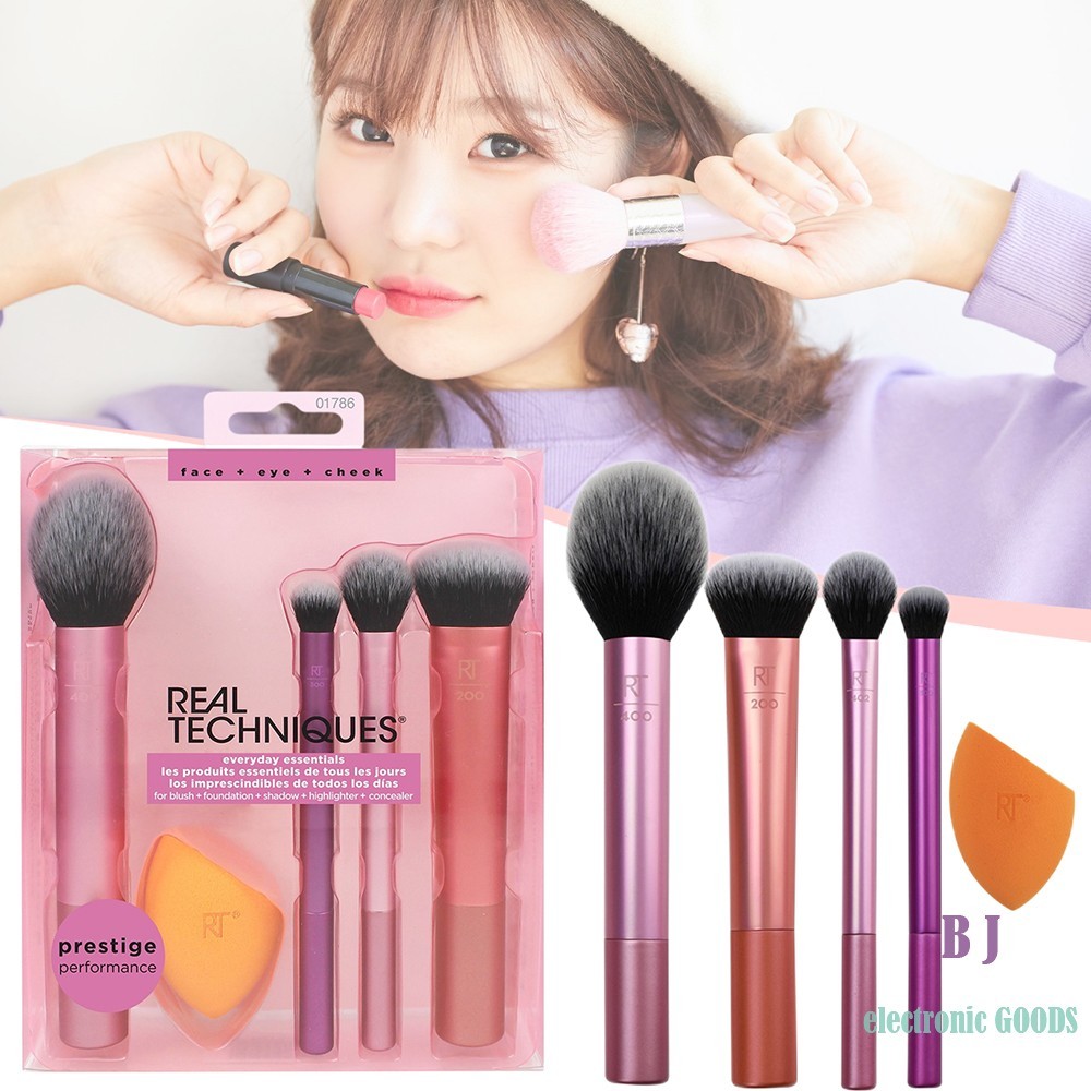 Conjunto De Pincéis De Maquiagem De Plástico 5 Unidades-Ferramentas De Ovo De Beleza Para Aplicação