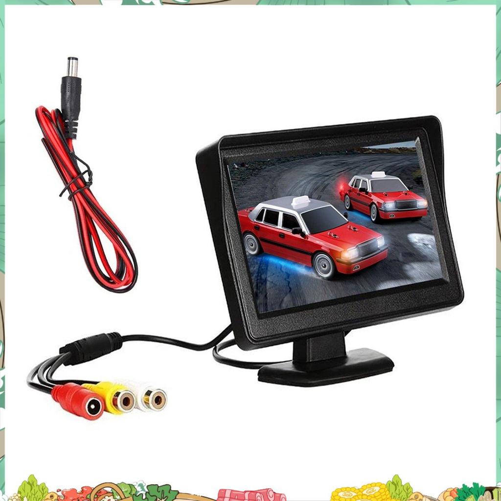DC 9V-24V 4.3 Polegada Kit Monitor Retrovisor Do Carro TFT LCD Câmera De Visão Traseira Invertendo Sistema Estacionament