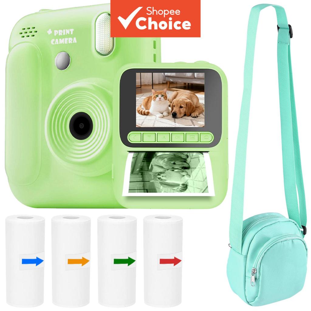 Câmera Instantânea para Crianças, Presente de Natal Aniversário para Meninos e Meninas de 3 a 12 anos, câmera com foto,