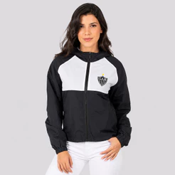 Jaqueta Atlético Mineiro Kodiak Feminina Preta e Branca