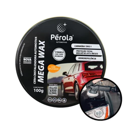 Cera Cristalizadora Mega Wax 100g Com Aplicador