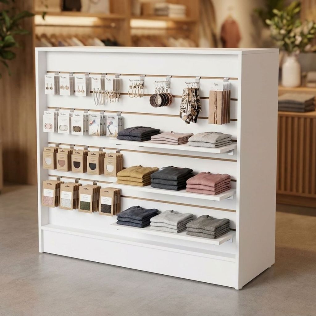 Balcão mdf expositor loja Recepção Consultório Bar Comercio 90 cm branco sem gavetas