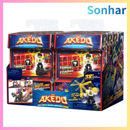 AKEDO S1 Pacote Individual - Figuras de Batalha ULTIMATE ARCADE WARRIORS - Brinquedo para Meninos [Direto